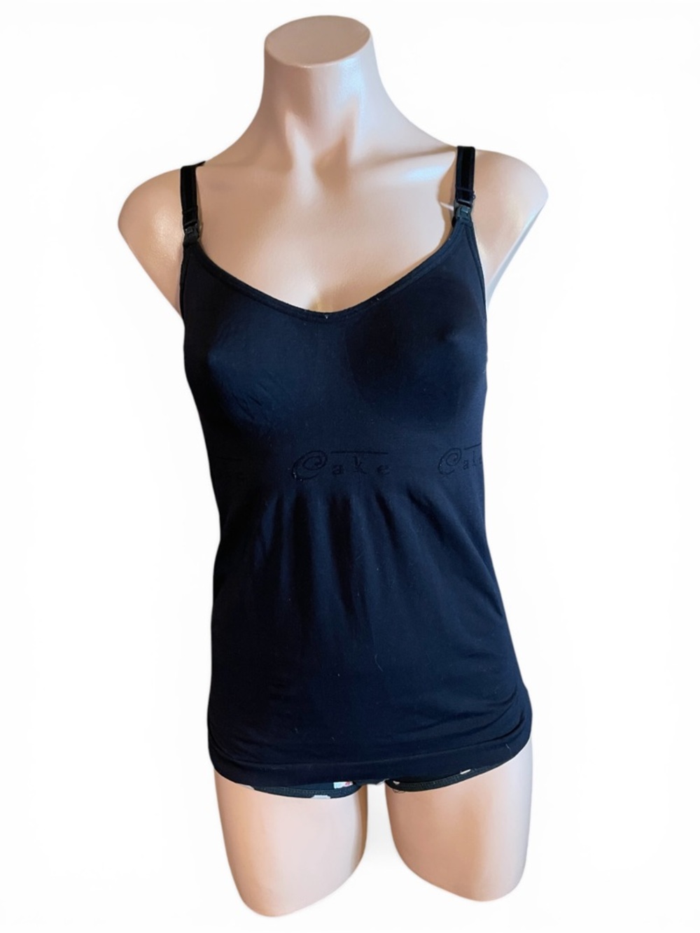 Cake Maternity Toffee Nursing Tank Top Black Shaping Seamless Cami